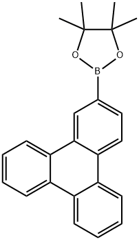 4,4,5,5-テトラメチル-2-(トリフェニレン-2-イル)-1,3,2-ジオキサボロラン 化学構造式