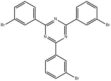 2,4,6-トリス(3-ブロモフェニル)-1,3,5-トリアジン 化学構造式