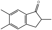 2,5,6-TriMethyl-2,3-dihydro-1H-inden-1-one 化学構造式