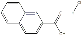 2-Quinolinecarboxylic acid hydrochloride Structure