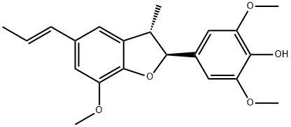 4-[(2S,3S)-2,3-Dihydro-7-methoxy-3-methyl-5-(1E)-1-propen-1-yl-2-benzofuranyl]-2,6-dimethoxyphenol Structure
