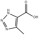 5-甲基-1H-1H-1,2,3-三氮唑-4-羧酸, 89166-02-9, 结构式