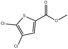 4,5-二氯噻吩-2-甲酸甲酯,89281-29-8,结构式