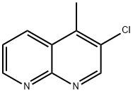 3-氯-4-甲基-1,8-萘啶 结构式