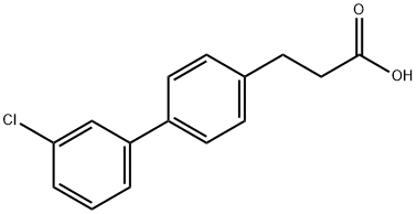 3'-Chloro-biphenyl-4-propanoic acid Struktur
