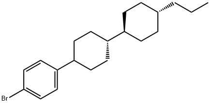 4-Bromo-1-[trans-4-(trans-4-propylcyclohexyl)cyclohexyl]benzene Structure