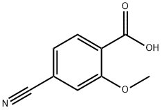4-氰基-2-甲氧基苯甲酸,89469-52-3,结构式