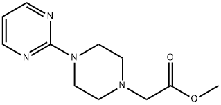 2-[4-(2-嘧啶基)-1-哌嗪基]乙酸甲酯,896213-29-9,结构式
