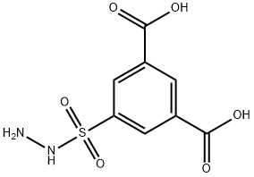 5-(hydrazinesulfonyl)benzene-1,3-dicarboxylic acid Struktur