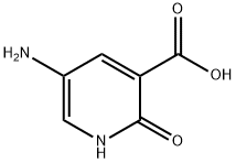5-アミノ-2-ヒドロキシピリジン-3-カルボン酸 化学構造式