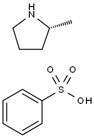 (R)-2-Methylpyrrolidine benzenesulfonate Structure