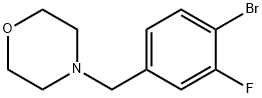 4-(4-溴-3-氟苯甲基)吗啉, 897016-96-5, 结构式