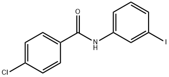 4-クロロ-N-(3-ヨードフェニル)ベンズアミド 化学構造式