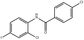 4-氯-N-(2-氯-4-碘苯基)苯甲酰胺,897848-50-9,结构式