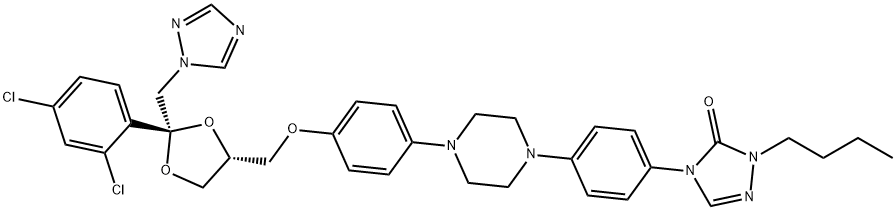伊曲康唑杂质F, 89848-51-1, 结构式