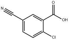 2-氯-5-氰基苯甲酸 结构式