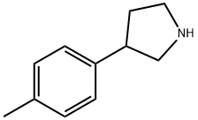 3-(4-甲基苯基)吡咯烷盐酸盐, 899425-95-7, 结构式