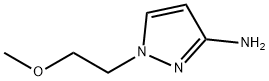 1-(2-メトキシエチル)-1H-ピラゾール-3-アミン 化学構造式