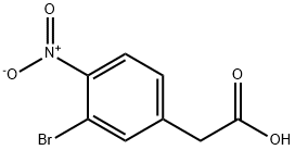 2-(3-bromo-4-nitrophenyl)acetic acid Struktur