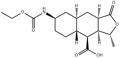 (1R,3aR,4aR,8aR,9S,9aR)-1-methyl-3-oxodecahydro-3H-spiro[naphtho[2,3-c]furan-6,2'-[1,3]dioxolane]-9-carboxylic acid Structure