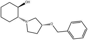 2-(3-Benzyloxy-pyrrolidin-1-yl)-cyclohexanol Structure