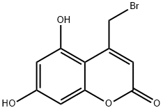 4-(溴甲基)-5,7-二羟基-2H-苯并吡喃-2-酮, 90059-74-8, 结构式