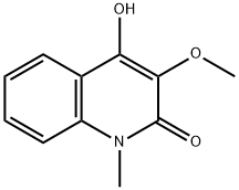 4-羟基-3-甲氧基-1-甲基喹啉-2(1H)-酮, 90061-39-5, 结构式