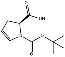 (S)-1-BOC-2,3-DIHYDRO-1H-PYRROLE-2-CARBOXYLIC ACID,90104-21-5,结构式