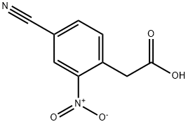 2-(4-氰基-2-硝基苯基)乙酸, 90178-58-8, 结构式