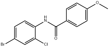 N-(4-溴-2-氯苯基)-4-甲氧基苯甲酰胺, 902090-93-1, 结构式