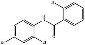 N-(4-ブロモ-2-クロロフェニル)ベンズアミド 化学構造式