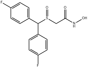 AcetaMide, 2-[[bis(4-fluorophenyl)Methyl]sulfinyl]-N-hydroxy- Struktur