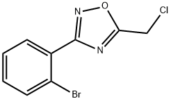 3-(2-broMophenyl)-5-(chloroMethyl)-1,2,4-oxadiazole Structure
