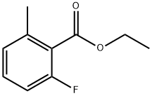 2-フルオロ-6-メチル安息香酸エチル 化学構造式