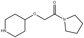 1-(4-PIPERIDINYLOXY)ACETYLPYRROLIDINE 化学構造式
