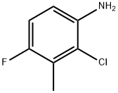 2-クロロ-4-フルオロ-3-メチルアニリン 化学構造式