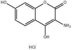 3-AMino-4,7-dihydroxycouMarin hydrochloride Structure