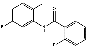2-フルオロ-N-(2,5-ジフルオロフェニル)ベンズアミド 化学構造式