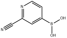 (2-cyanopyridin-4-yl)boronic acid Structure