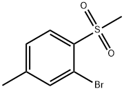 2-BroMo-1-Methanesulfonyl-4-Methylbenzene Structure