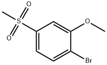 1-broMo-2-Methoxy-4-(Methylsulfonyl)benzene Structure