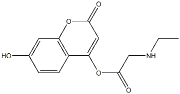 H-(7-HydroxycouMarin-4-yl)-ethyl-Gly-OH, H-(UMbellifer-4-yl)-ethyl-Gly-OH Structure