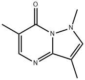 1,3,6-三甲基吡唑并[1,5-A]嘧啶-7(1H)-酮, 90559-16-3, 结构式