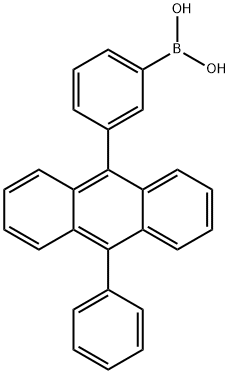3-(10-phenyl-9-anthracenyl)phenyl boronic acid Struktur
