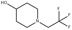 1-(2,2,2-トリフルオロエチル)ピペリジン-4-オール 化学構造式