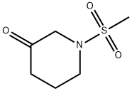 1-(Methylsulfonyl)-3-piperidinone 化学構造式
