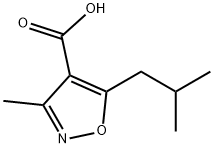 5-Isobutyl-3-Methylisoxazole-4-carboxylic acid Structure