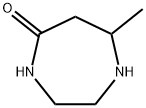 ヘキサヒドロ-7-メチル-5H-1,4-ジアゼピン-5-オン 化学構造式