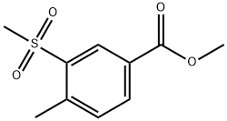 Methyl 3-Methanesulfonyl-4-Methylbenzoate Struktur