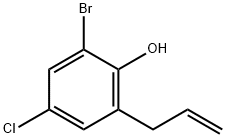 2-allyl-6-bromo-4-chlorophenol Struktur